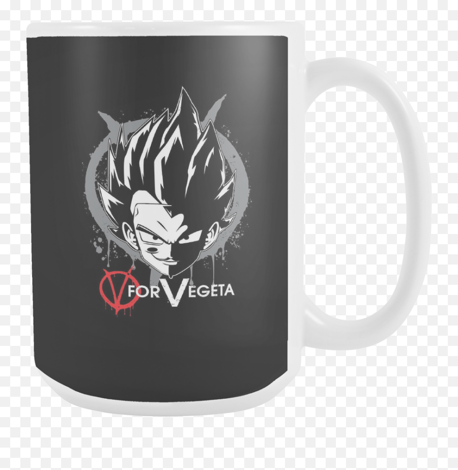 Super Saiyan Vegeta V Vendetta 15oz Coffee Mug - Tl00543m5 V For Vegeta Png,V For Vendetta Png