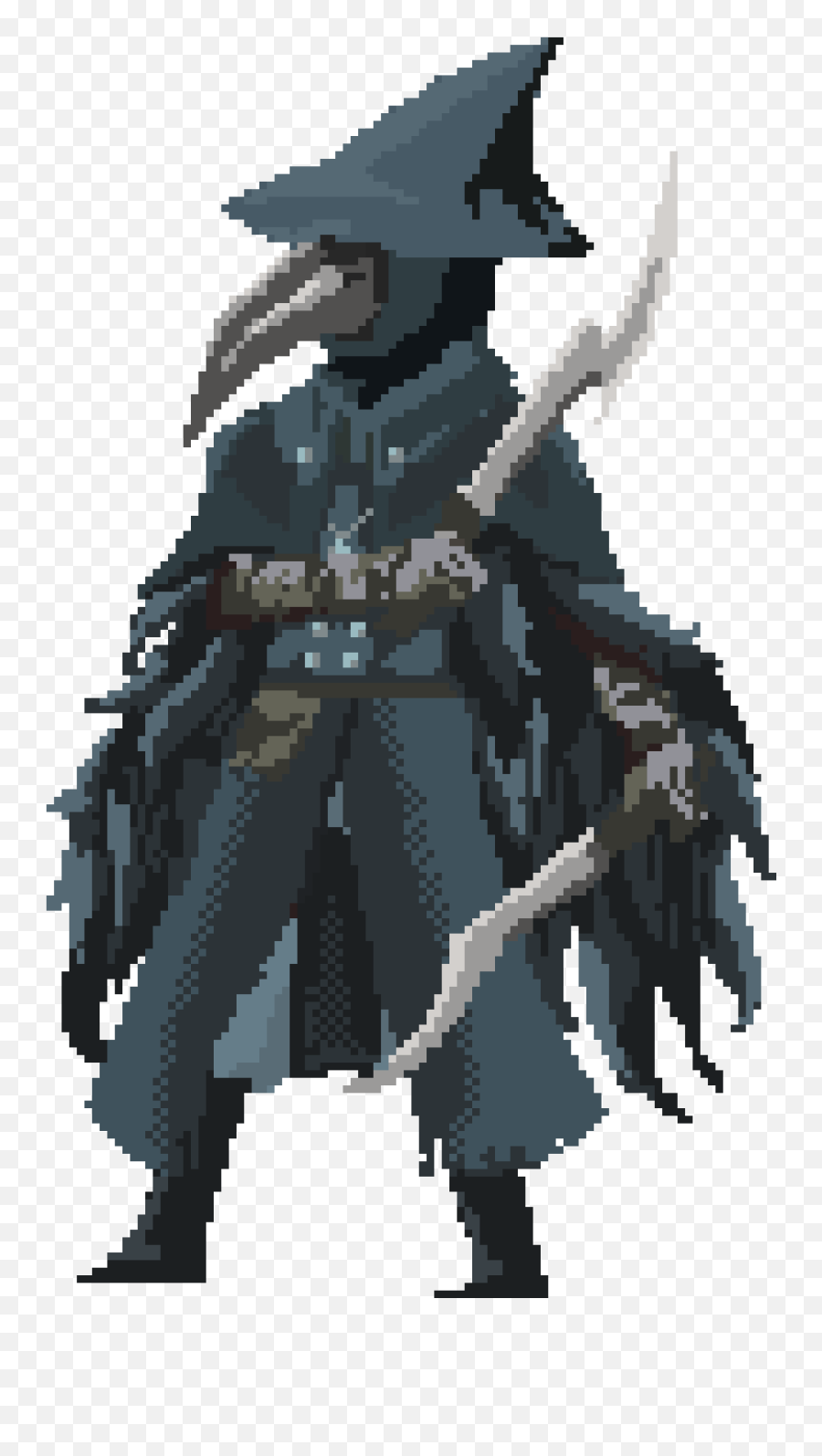 Download Welcome To Reddit - Bloodborne Hunter Pixel Art Pixel Dark Souls Png,Bloodborne Transparent