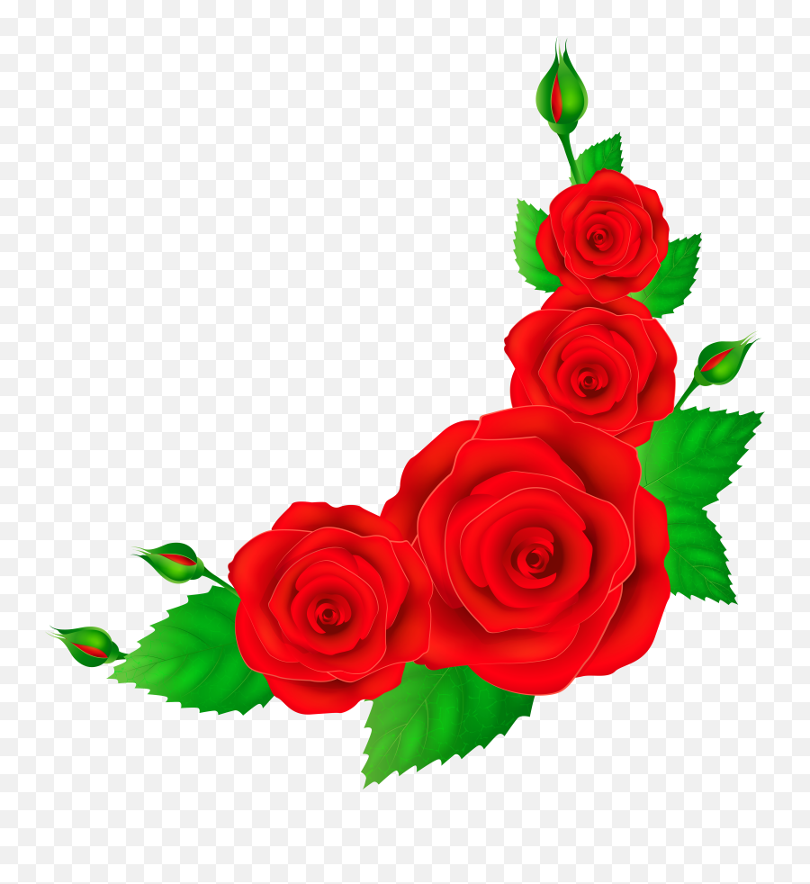 Free Corner Flower Png Download Clip Art - Red Rose Corner Png,Corner Png