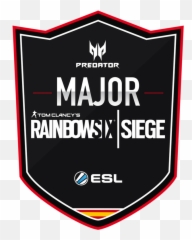 Rainbow Six Siege Logo - Esl HD Png Download Major