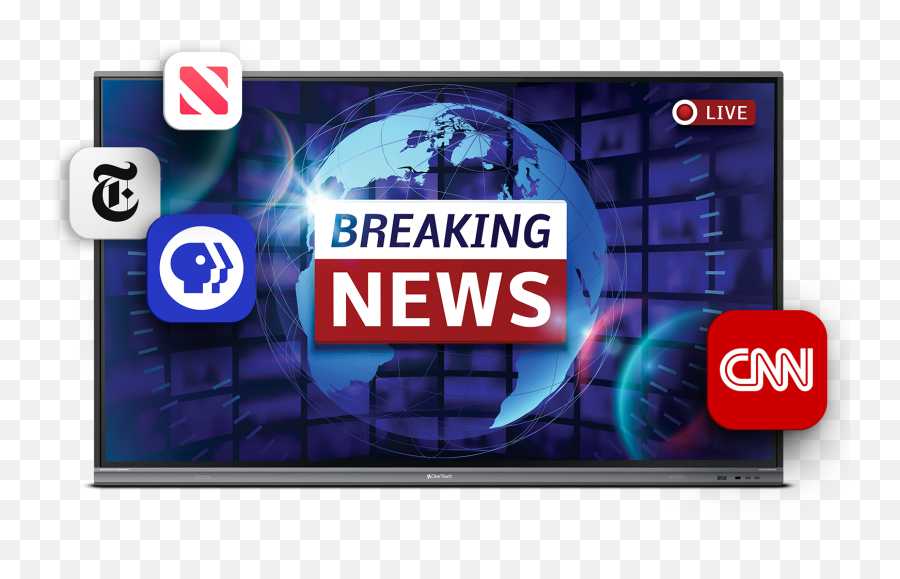 Clear Touch Command Software For Education Collaboration - Live News Broadcast Background Png,Transparent Classroom
