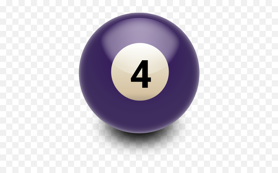 4 Ball Icon - Billiard Ball Png,Pool Ball Png