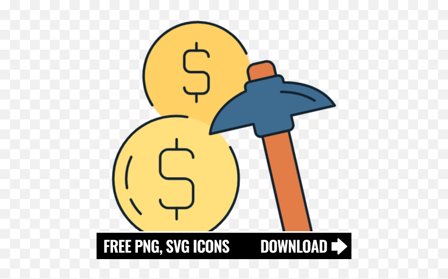 Free Gold Mine Icon Symbol - Hammer Png,Mine Icon