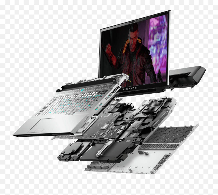 Alienware Launches Rtx 3000 - Dell Laptop Exploded View Png,Alienware Account Icon