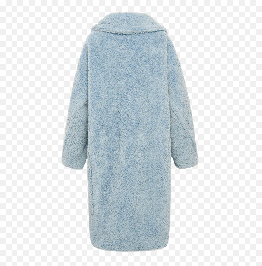 Icon Teddy Coat Airy Blue - Long Sleeve Png,Coat Icon