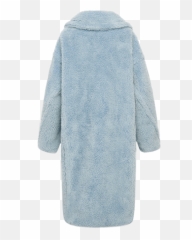 Icon Teddy Coat Airy Blue - Long Sleeve png