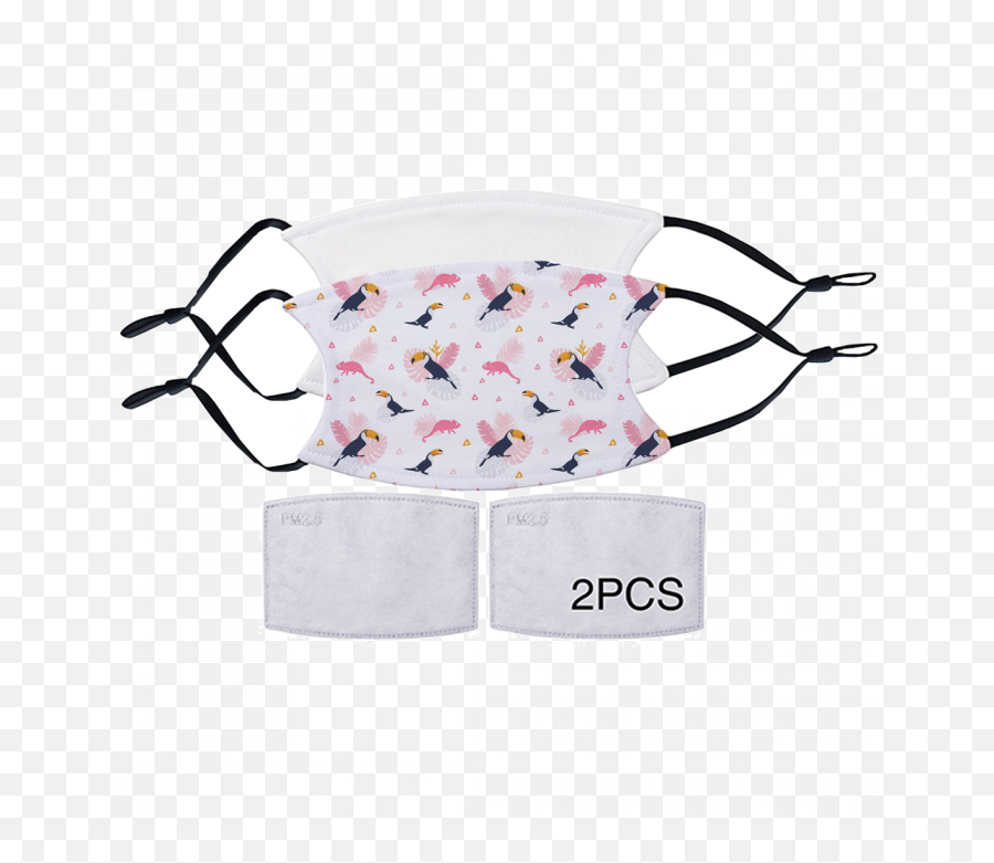 Sublimation Mask White With Black Straps U0026 Filter Kids Small 04 - Sketch Png,Sublimation Icon