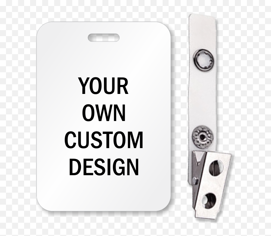 Custom Printed Id Badges With Bulldog - Solid Png,Id Badge Icon