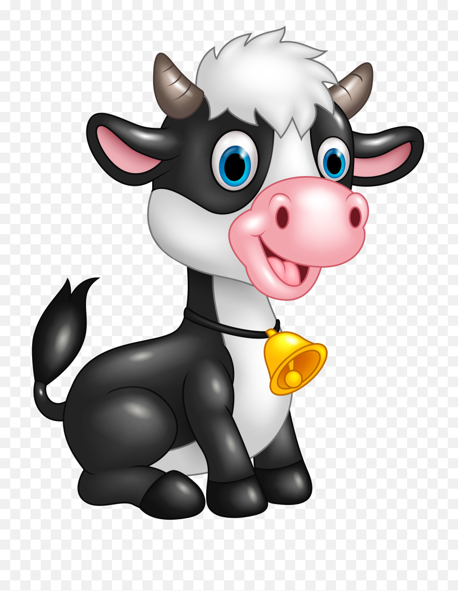 Cow Clipart Png - Transparent Background Cute Cow Clipart,Vaca Png
