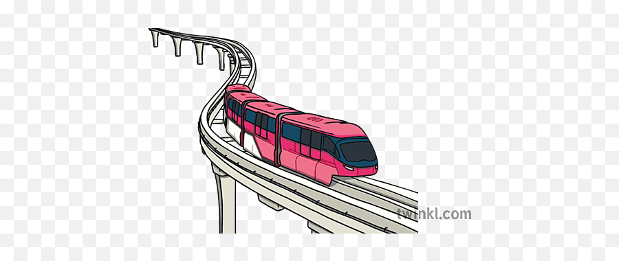 Monorail Twinkl Move Pe Y1 Invasion Games Lesson 3 - Vertical Png,Monorail Icon