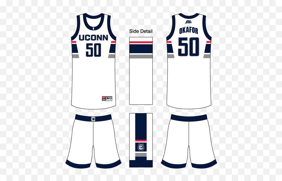 Download Hd Uconn Basketball Home - Uconn Basketball Jersey Template Png,Uconn Icon