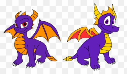 Mythical Clipart Dragon Tail - Classic Spyro Skylanders Skylanders Pixel Art Gif Png,Spyro Png