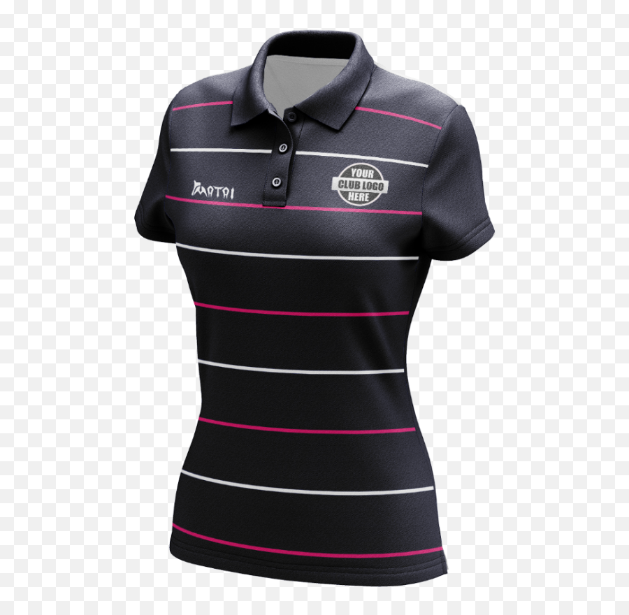 Sublimated Womens Polo Shirts Set In Sleeve - Sublimated Png,Polo Png