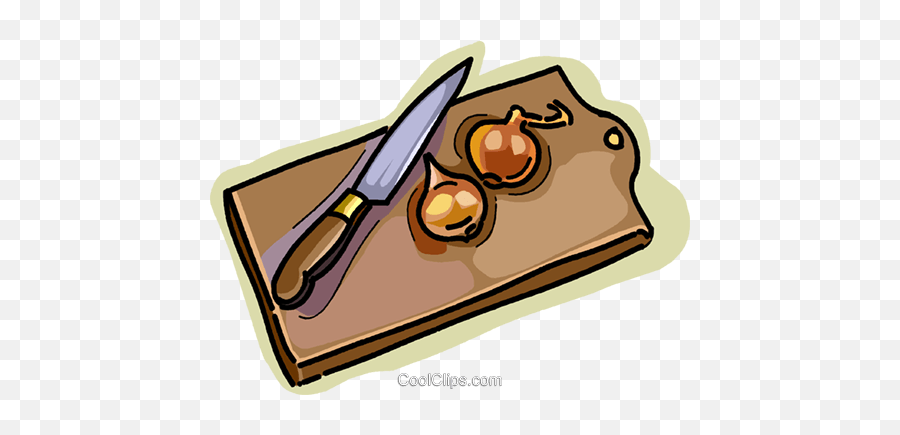 Cutting Board Royalty Free Vector Clip Art Illustration - Schneidebrett Messer Clipart Png,Cutting Board Icon