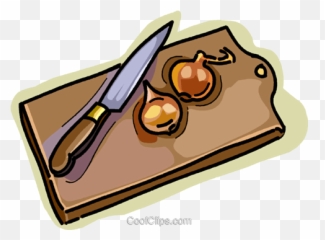 Cutting Board Royalty Free Vector Clip Art Illustration - Schneidebrett Messer Clipart Png,Cutting Board Icon
