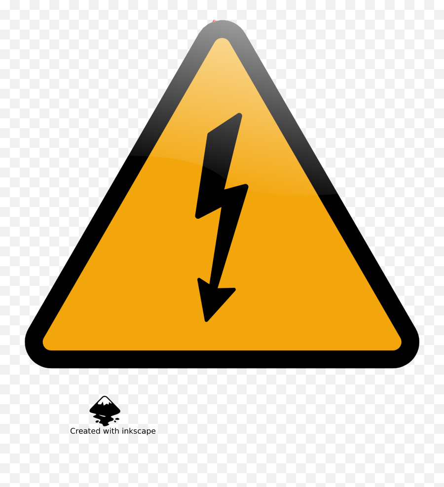 High Voltage Sign Png Transparent Images All - Electric Voltage Clipart,Caution Icon Vector