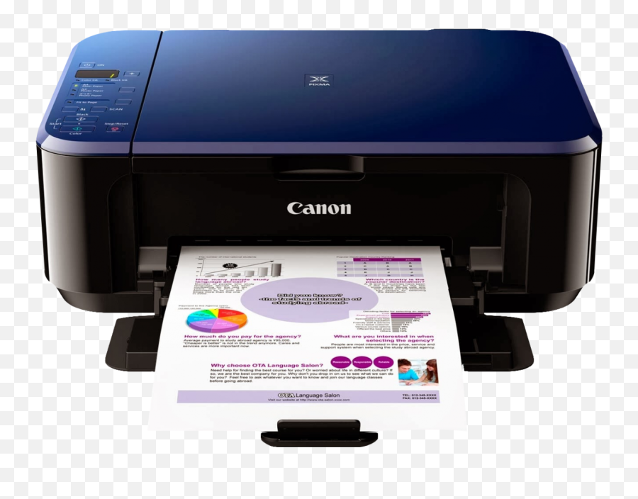 Canon Color Photo Printer Png Image - Printer Canon Pixma E510,Canon Png