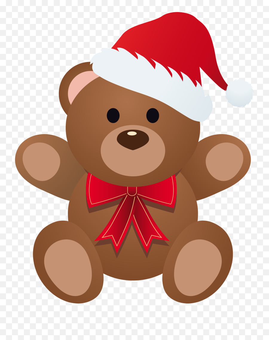 Rudolph Bear Santa Claus Christmas - Cartoon Christmas Teddy Bear Png,Teddy Bear Clipart Png