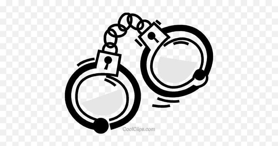 Handcuffs And Leg Irons Royalty Free Vector Clip Art - Physical Restraint Clipart Png,Handcuffs Icon