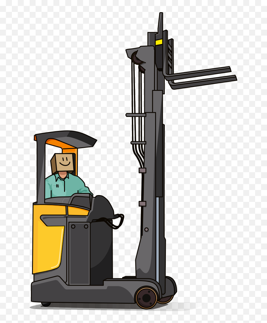 Download Hd We Can Manage Your Stocks So You Have The - Forklift Reach Truck Cartoon Png,Fork Lift Icon