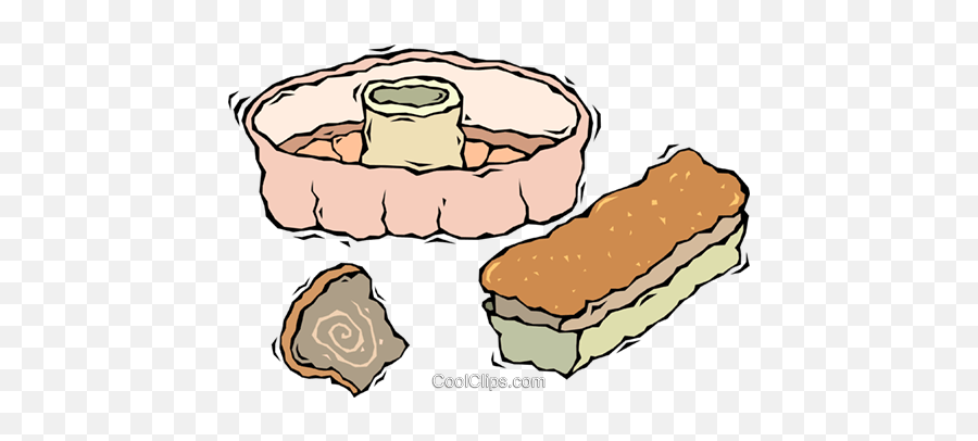 Cake With A Baking Pan Royalty Free Vector Clip Art - Assadeira De Bolo Vetor Png,Baking Clipart Png