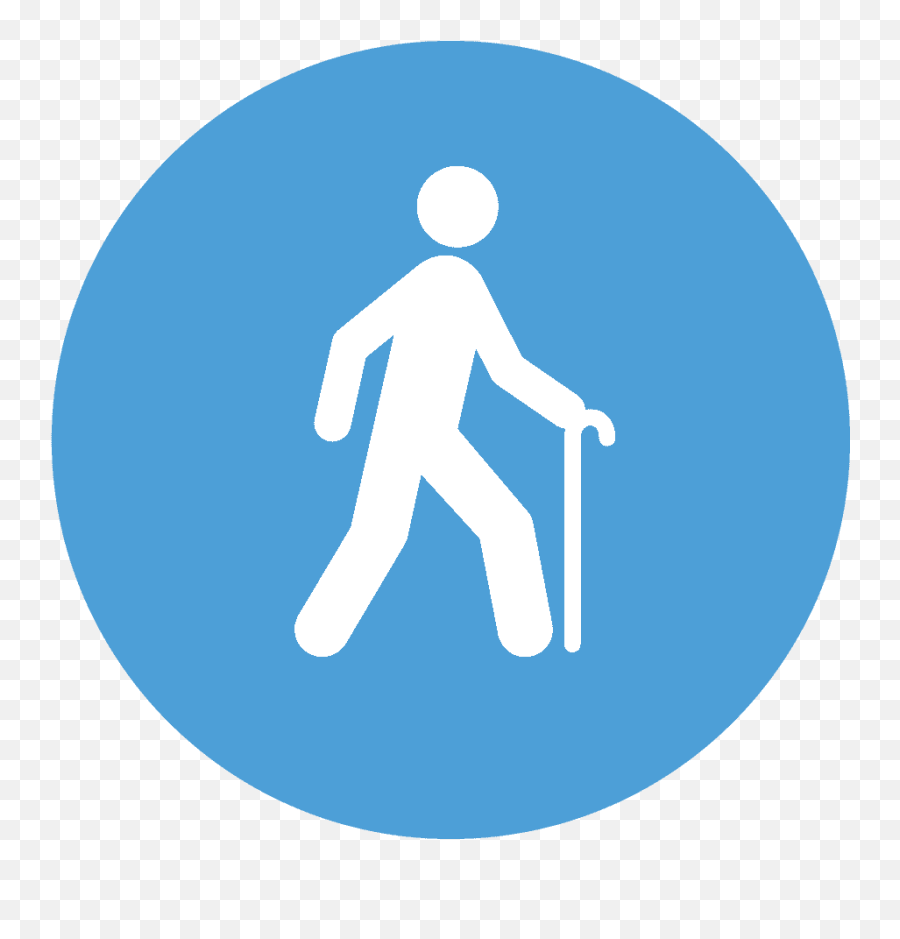Home Teaching Yoga To Seniors - Arrow Pedestrian Walkway Signage Png,Old Person Icon