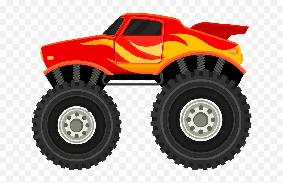 Red Monster Truck Icon Png Transparent - Clipart World Cartoon Monster Truck,Icon Offroad