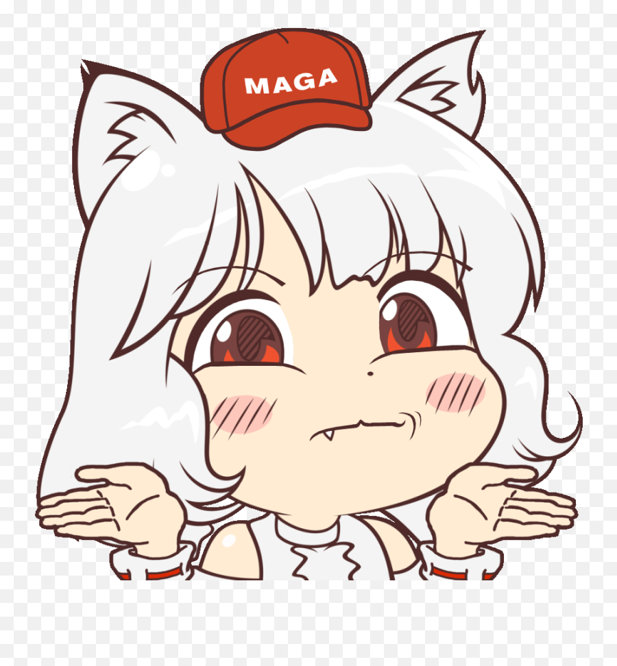 Free Shrugs Maga Momiji Know Your Meme - Momiji Meme Png,Shrugging Icon