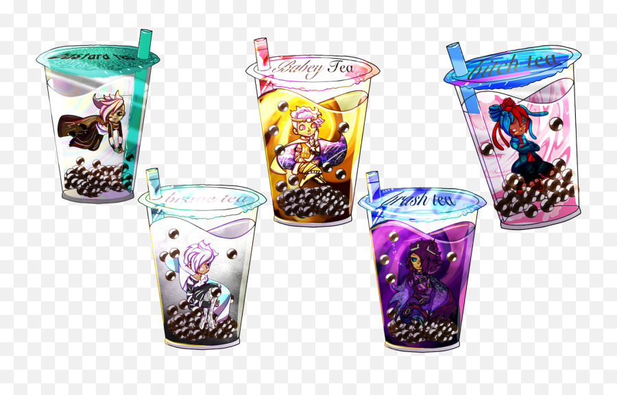 Boba Tea Undertale Stickers Holographic - Cup Png,Undertale Folder Icon