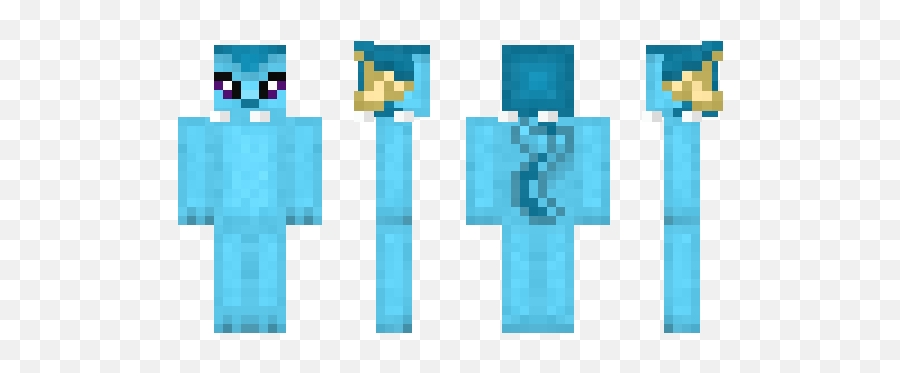 Minecraft Skin Vaporeon - Graphic Design Png,Minecraft Enderman Png