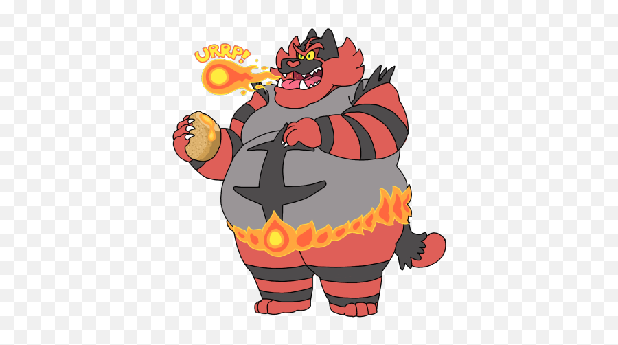 I Like Incineroar - Furry Drawings Weight Gain Png,Incineroar Png