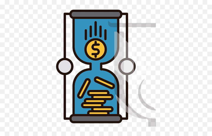 Hourglass With Money Vector Icons Free Download In Svg Png Icon