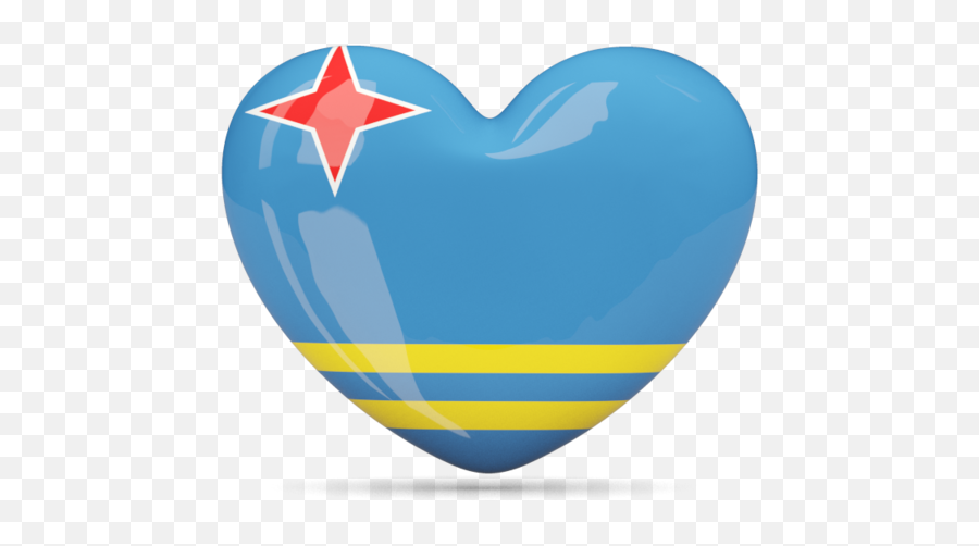 Heart Icon Illustration Of Flag Aruba - Aruba Flags Png,Heart Icon Transparent