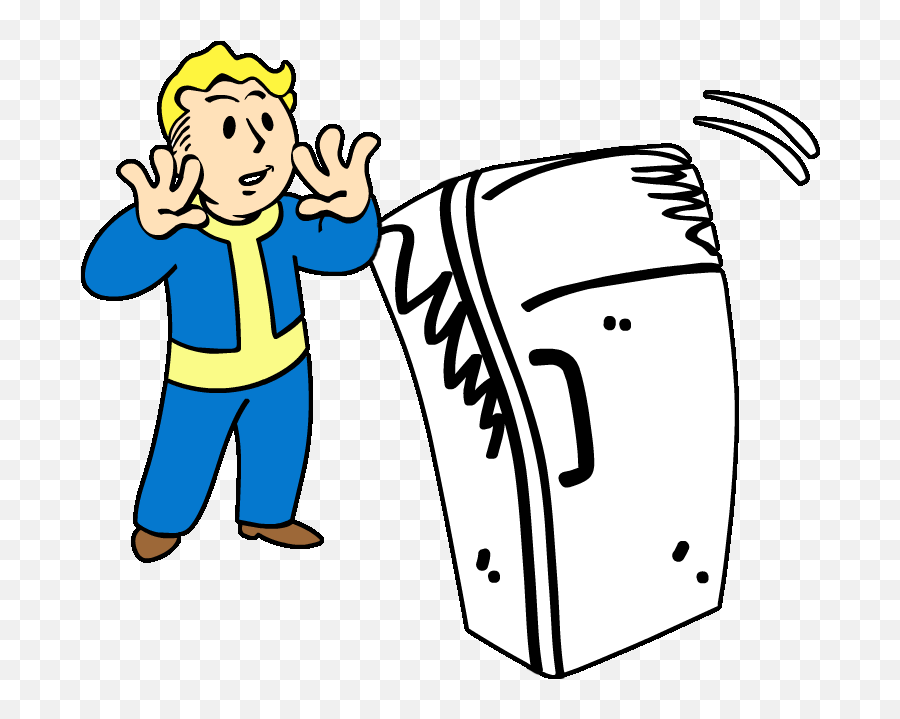 Fallout 4 Clipart - Fallout 4 Billy The Kid In A Fridge Png,Pip Boy Png