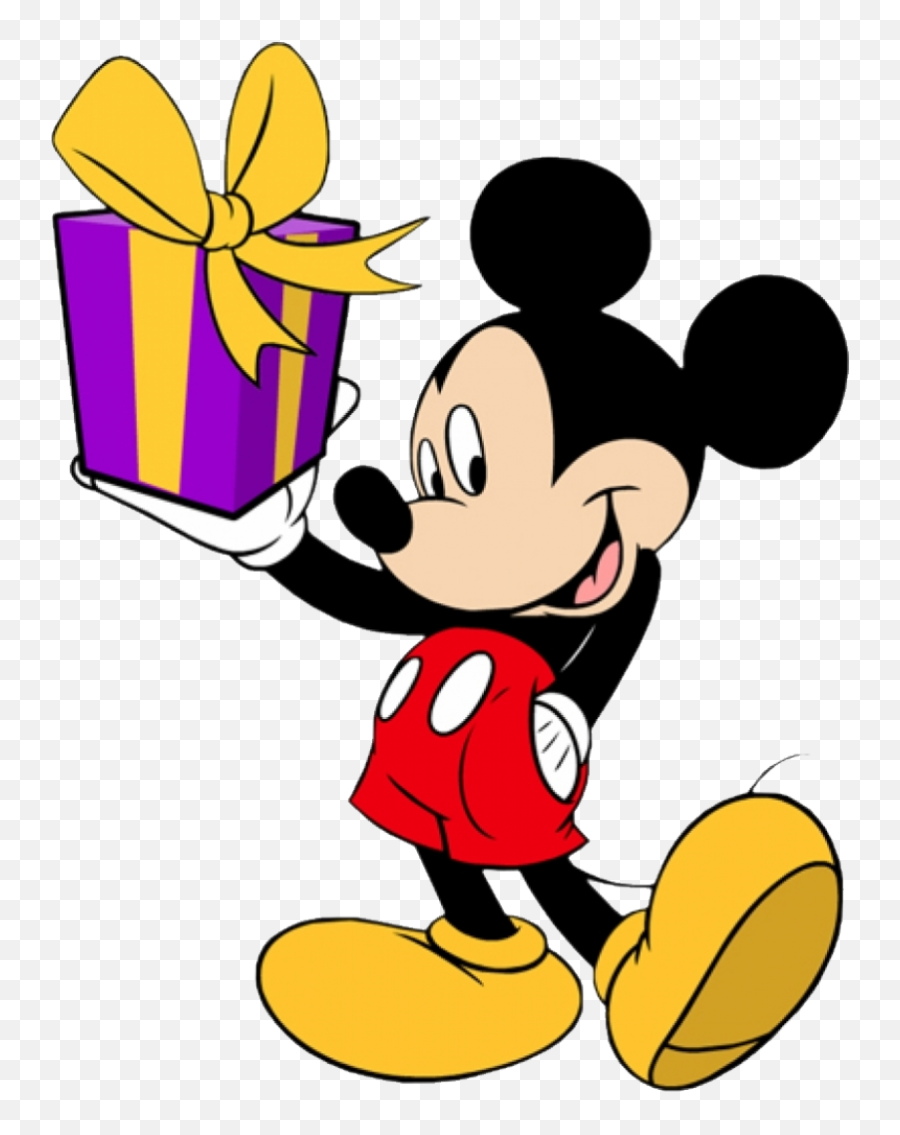 Mickey Mouse Png Image - Mickey Mouse With Gift,Mickey Mouse Png Images