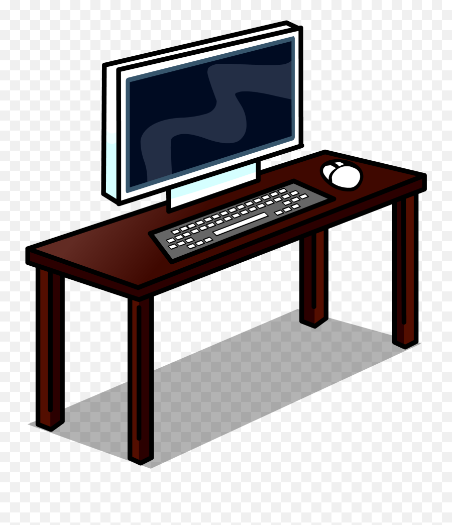 Computer Desk Club Penguin Online Wiki Fandom - Gif Escritorio Pc Png,Computer Desk Png