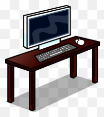 Computer Desk Club Penguin Online Wiki Fandom - Gif Escritorio Pc Png,Computer Desk Png