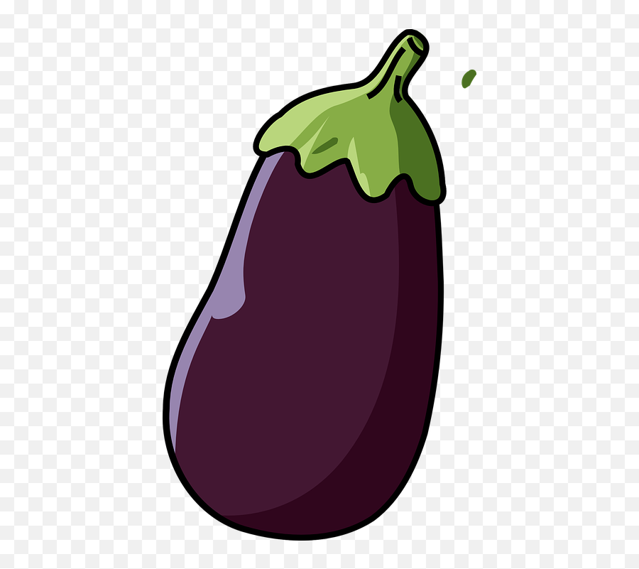 Clipart Eggplant - Cartoon Images Of Brinjal Png,Eggplant Transparent Background