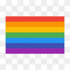 Lgbt Flag Icon Of Flat Style - Colorfulness png