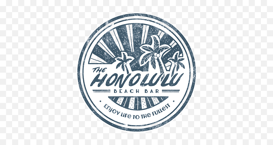 Honolulu Beach Bar - Circle Png,Beach Logo