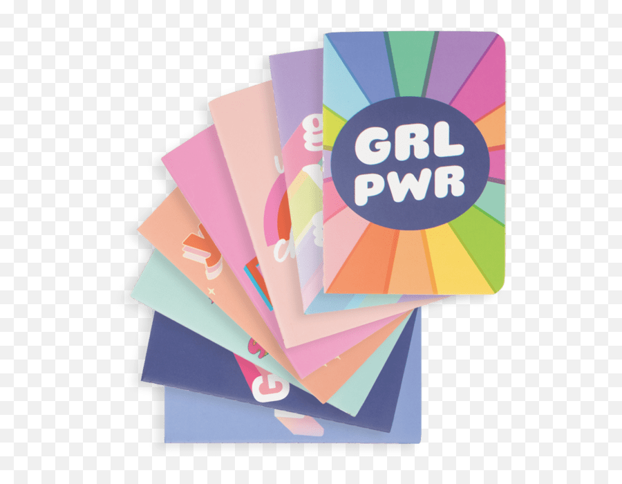 Ooly Mini Pocket Journals Girl Power - Set Of 8 Ooly Girl Power Notebooks Png,Girl Power Png