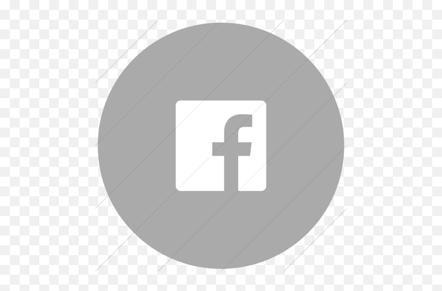 Gray Facebook Icon - Circle Png,Facebook Logo Circle Png