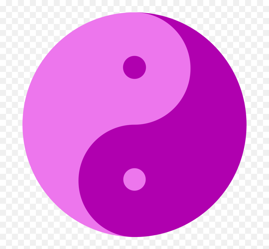 Yin And Yang Magenta Violet Purple Computer Icons - Clipart Yin Yang Purple Pink Png,Yin And Yang Png