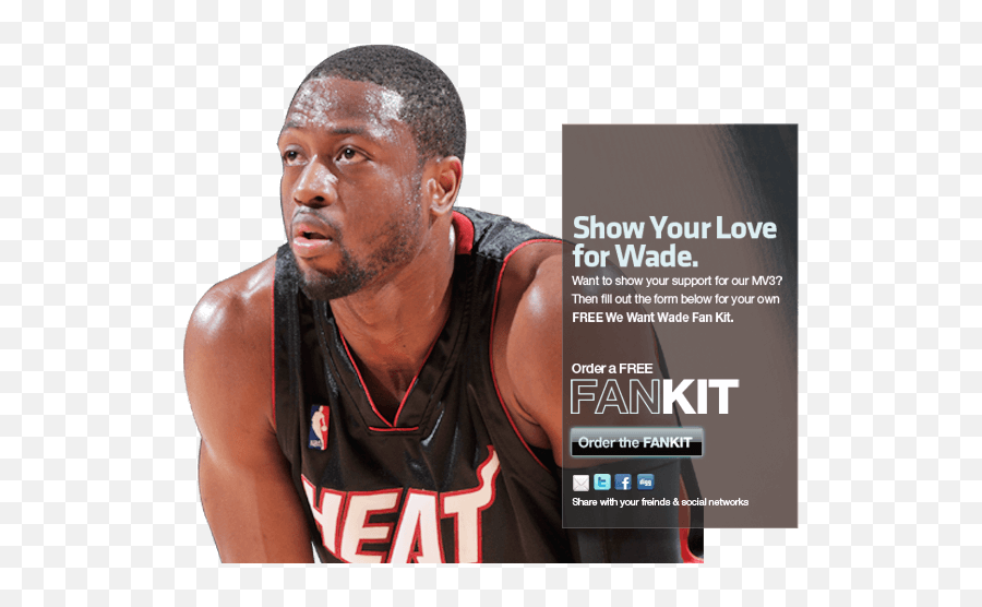 We Want Wade The Factory Interactive Inc - Basketball Player Png,Dwyane Wade Png