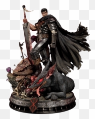 Guts The Black Swordsman Statue Berserk Fantasy - Berserk Action Figure Gekko Png,Guts Png