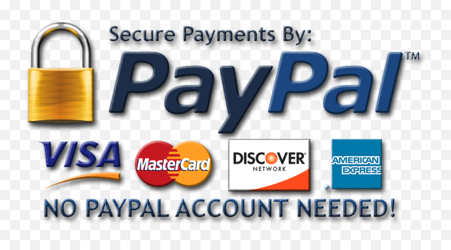 Download Secure Paypal Logo Png - Polymer Clay Dragon We Accept Credit Card And Paypal,Paypal Logo Transparent Background