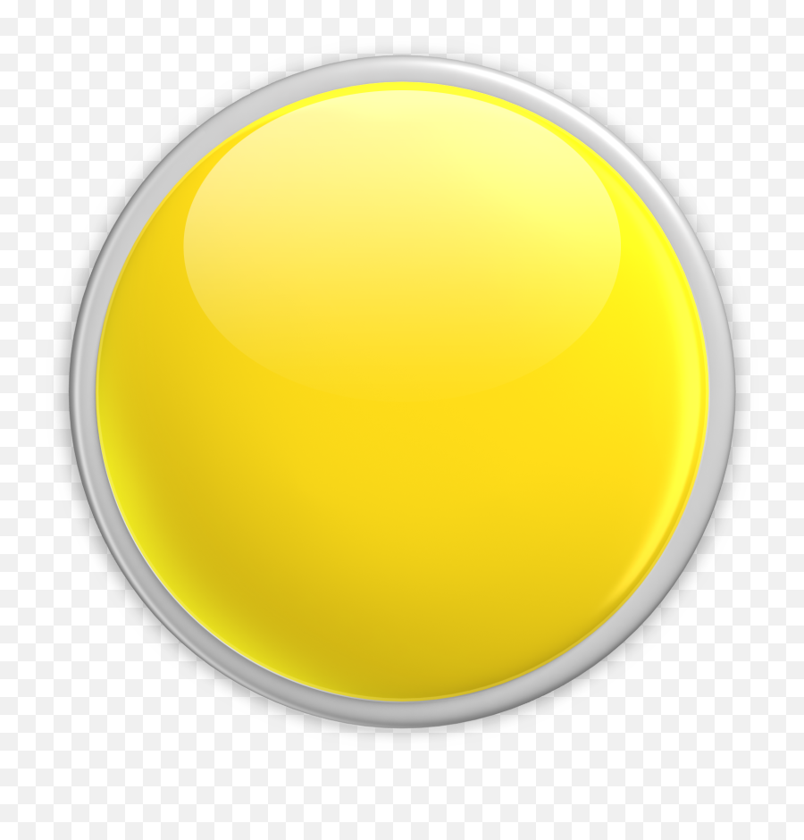 Blank Button Yellow 1600 Clr Png Image - Circle,Blank Button Png