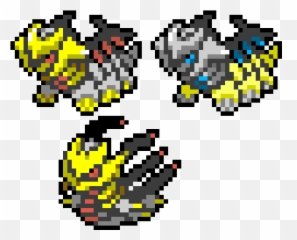 Giratina - Pixel Art Pokemon Giratina Png,Giratina Png