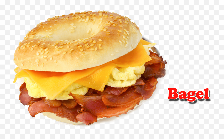 Download Free Png Bagel Images Transparent - Sandwich Scrambled Eggs And Bacon,Bagel Transparent
