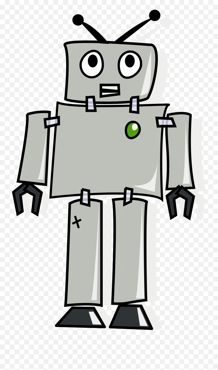 Clipart Woman Robot Transparent - Cartoon Robot Png,Robot Transparent Background